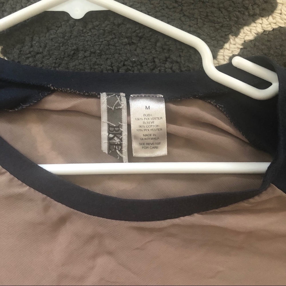 BKE Partially-Sheer Raglan Top - Picture 2 of 3